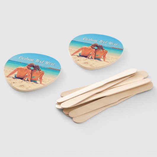 写真パーソナライズされたハンドファンとカスタム文字 ハンドファン (組立なし)