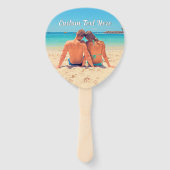 写真パーソナライズされたハンドファンとカスタム文字 ハンドファン (正面)