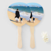 写真パーソナライズされたハンドファンとカスタム文字 ハンドファン (正面&裏面)