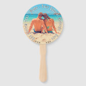 写真パーソナライズされたハンドファンとカスタム文字 ハンドファン (正面)