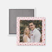 写真パーソナライズされたハートパターン磁石 マグネット (正面/裏面)