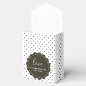 写真パーソナライズされたハートフレームモダン書道 フェイバーボックス (オープン)