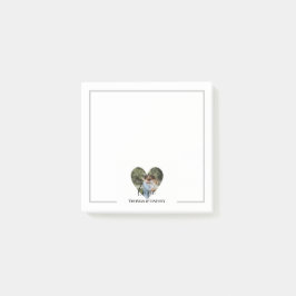 写真パーソナライズされたハートフレームモダン書道 ポストイット