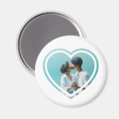 写真パーソナライズされたハート マグネット (正面/裏面)