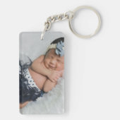 写真パーソナライズされたハートLOVE キーホルダー (裏面)