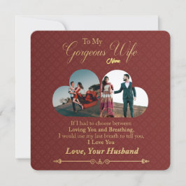 写真パーソナライズされたバレンタインのホリデーカード