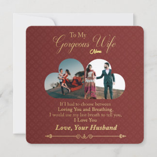 写真パーソナライズされたバレンタインのホリデーカード