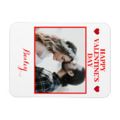 写真パーソナライズされたバレンタインデーのフレキシブル磁石 マグネット (横)