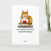 写真パーソナライズされたバレンタインデー カード (裏面)