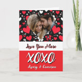 写真パーソナライズされたバレンタインデー カード (正面)