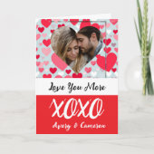 写真パーソナライズされたバレンタインデー カード (正面)