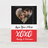 写真パーソナライズされたバレンタインデー カード (正面)