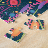 写真パーソナライズされたパズル吸光性野花 ジグソーパズル (側面)