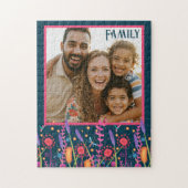 写真パーソナライズされたパズル吸光性野花 ジグソーパズル (縦)