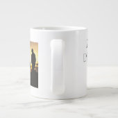 写真パーソナライズされたパパと娘スペシャリティマグ ジャンボコーヒーマグカップ (裏面)