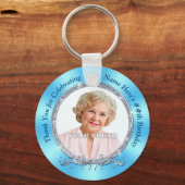 写真パーソナライズされたパーティーが彼女のために好意を持つ、写真 キーホルダー (正面)