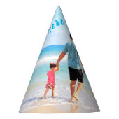 写真パーソナライズされたパーティーハットとカスタム文字 パーティーハット (正面)