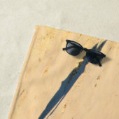 写真パーソナライズされたビーチタオルカスタム文字 ビーチタオル (インサイチュ)