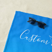 写真パーソナライズされたビーチタオルカスタム文字 ビーチタオル (インサイチュ)