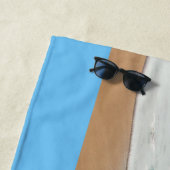 写真パーソナライズされたビーチタオルカスタム文字 ビーチタオル (インサイチュ)