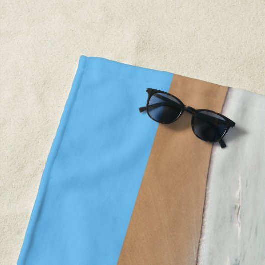 写真パーソナライズされたビーチタオルカスタム文字 ビーチタオル (インサイチュ)