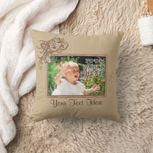 写真パーソナライズされたピローあなたの写真と文字 クッション (ブランケット)