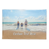 写真パーソナライズされたピローケースのカスタム文字 枕カバー (裏面)