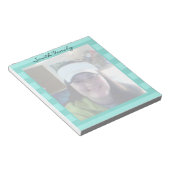 写真パーソナライズされたファミリ名 ノートパッド (アングル)