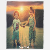 写真パーソナライズされたフリースブランケット フリースブランケット (正面)