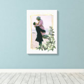 写真パーソナライズされたフローラ枠 キャンバスプリント (インサイチュ (ウッドフロア))