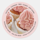 写真パーソナライズされたベーカリー ラウンドシール (正面)