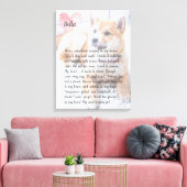 写真パーソナライズされたペット記念詩キャンバス キャンバスプリント (インサイチュ (リビング))