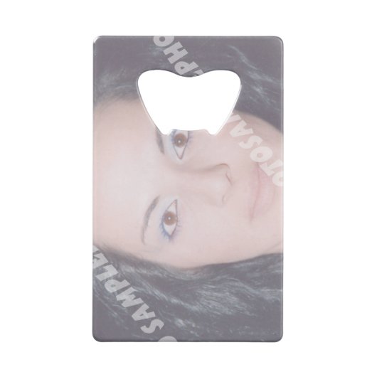 写真パーソナライズされたボトルオープナー。自分で作れ！ クレジットカード栓抜き (裏面)