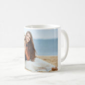 写真パーソナライズされたマグギフト コーヒーマグカップ (正面右)