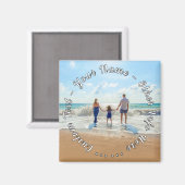 写真パーソナライズされたマグネットカスタム文字名 マグネット (正面/裏面)