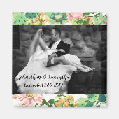 写真パーソナライズされたマグネットボヘミアンサボテン マグネット (正面)