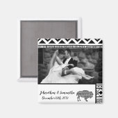 写真パーソナライズされたマグネットボホバッファロートバルパット マグネット (正面/裏面)
