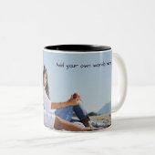 写真パーソナライズされたマグ ツートーンマグカップ (正面右)