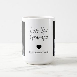 写真パーソナライズされたマグ – Love You Grandpa コーヒーマグカップ