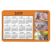 写真パーソナライズされたミニマグネットカレンダー2018 マグネット (横)