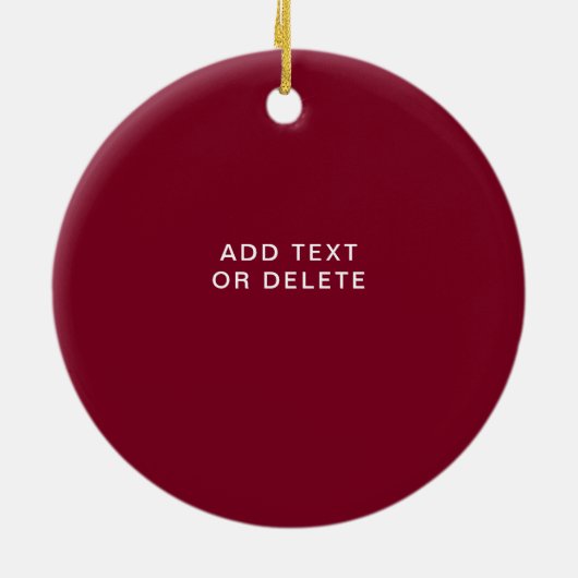 写真パーソナライズされたメモリアル セラミックオーナメント (裏面)