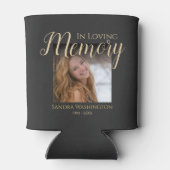 写真パーソナライズされたメモリアル 缶クーラー (裏面)