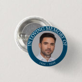 写真パーソナライズされたメモリアル 缶バッジ (正面&裏面)