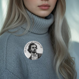 写真パーソナライズされたメモリアル 缶バッジ