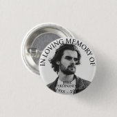 写真パーソナライズされたメモリアル 缶バッジ (正面&裏面)