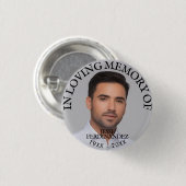 写真パーソナライズされたメモリアル 缶バッジ (正面&裏面)