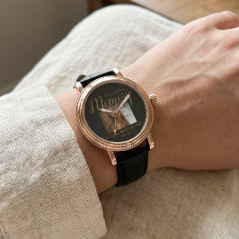 写真パーソナライズされたメモリアル 腕時計