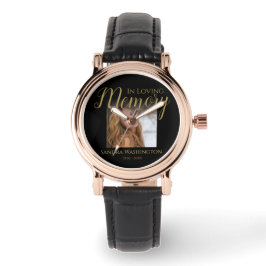 写真パーソナライズされたメモリアル 腕時計