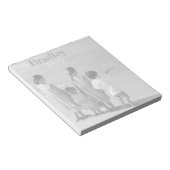 写真パーソナライズされたメモ帳5.5インチx 6インチファミリ写真2 ノートパッド (アングル)