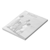 写真パーソナライズされたメモ帳5.5インチx 6インチファミリ写真2 ノートパッド (回転)